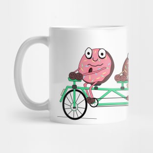 Donuts on a Tandem Bike Mug